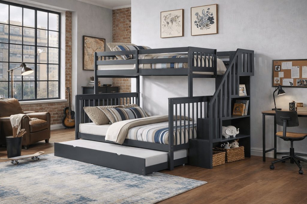 Why Kids Absolutely Love Sleeping in a Bunk Bed With Stairs